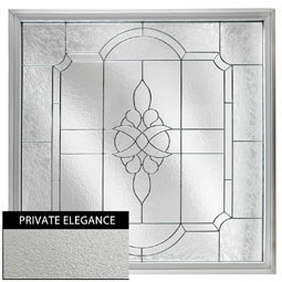 Hy-Lite - DF4848VICTPEBK - Rough Opening: 48"W x 48"H (Actual Size: 47 1/2"W x 47 1/2"H) Large Victorian Window with Private Elegance, Black Patina