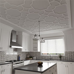 Ekena Millwork - CELPAND - Anderson Decorative Fretwork Ceiling Panels in Architectural Grade PVC