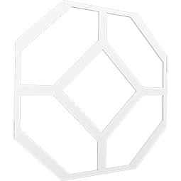 Ekena Millwork - CELPCAM - Cameron Decorative Fretwork Ceiling Panels in Architectural Grade PVC