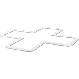 Ekena Millwork - CELPFLR - Fowler Decorative Fretwork Ceiling Panels in Architectural Grade PVC