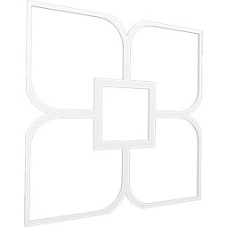 Ekena Millwork - CELPOLV - Olivia Decorative Fretwork Ceiling Panels in Architectural Grade PVC