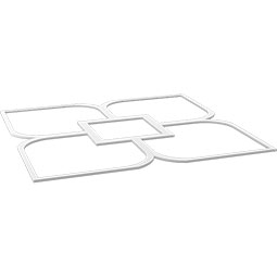 Ekena Millwork - CELPOLV - Olivia Decorative Fretwork Ceiling Panels in Architectural Grade PVC