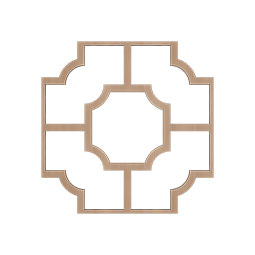 Ekena Millwork - CELWBRD - Bradley Decorative Fretwork Wood Ceiling Panels