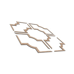 Ekena Millwork - CELWBRD - Bradley Decorative Fretwork Wood Ceiling Panels