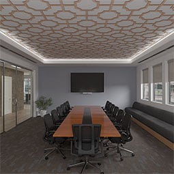 Ekena Millwork - CELWBRD - Bradley Decorative Fretwork Wood Ceiling Panels