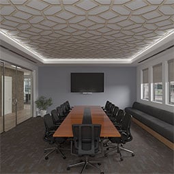 Ekena Millwork - CELWCAM - Cameron Decorative Fretwork Wood Ceiling Panels