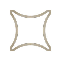 Ekena Millwork - CELWLEY - Lilley Decorative Fretwork Wood Ceiling Panels