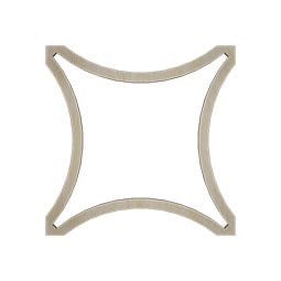 Ekena Millwork - CELWLEY - Lilley Decorative Fretwork Wood Ceiling Panels