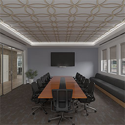 Ekena Millwork - CELWLEY - Lilley Decorative Fretwork Wood Ceiling Panels