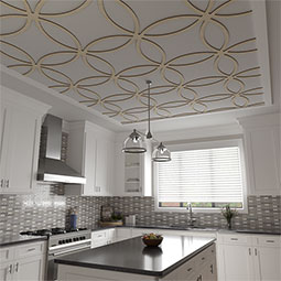 Ekena Millwork - CELWLEY - Lilley Decorative Fretwork Wood Ceiling Panels