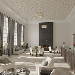 Ekena Millwork - CELWMAY - May Decorative Fretwork Wood Ceiling Panels