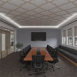 Ekena Millwork - CELWMAY - May Decorative Fretwork Wood Ceiling Panels