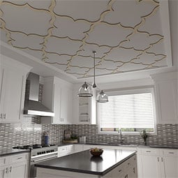 Ekena Millwork - CELWMAY - May Decorative Fretwork Wood Ceiling Panels