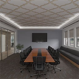 Ekena Millwork - CELWMRK - Marrakesh Decorative Fretwork Wood Ceiling Panels