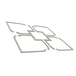 Ekena Millwork - CELWOLV - Olivia Decorative Fretwork Wood Ceiling Panels