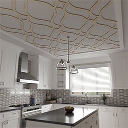 Ekena Millwork - CELWVIL - Villarreal Decorative Fretwork Wood Ceiling Panels