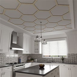Ekena Millwork - CELWWST - Westmore Decorative Fretwork Wood Ceiling Panels