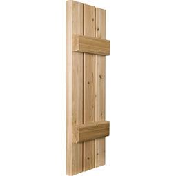 Noralco Industries, Inc. - AWB101 - Architectural Collection Real Wood Two Batten Board-n-Batten Shutters (Per Pair)