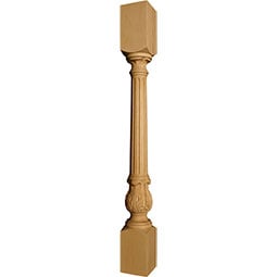 Osborne Wood Products, Inc. - OSILNFA - Narrow Fluted Acanthus Island Leg