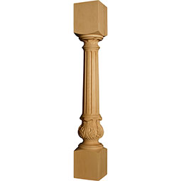 Osborne Wood Products, Inc. - OSILFA - Fluted Acanthus Island Leg