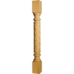 Osborne Wood Products, Inc. - OSIPBW - Basket Weave Island Post