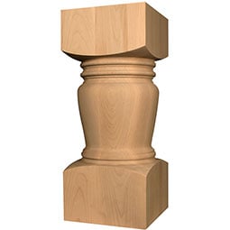 Osborne Wood Products, Inc. - OSLP29X12SM - 29"H x 12"W Large Pedestal, Soft Maple