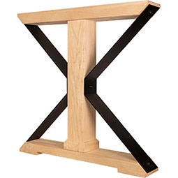 Osborne Wood Products, Inc. - OSDPBSI - Slater Industrial Double Pedestal Base *SOLD AS A SET