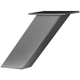 Osborne Wood Products, Inc. - OSCTSE5X2X8SS - 5"H x 2"W x 8"D Elevated Countertop Support, Stainless Steel