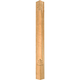Osborne Wood Products, Inc. - OSCPC345X275RW - 34 1/2"H x 2 3/4"W Crest Corner Post, Rubberwood