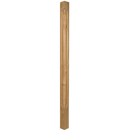 Osborne Wood Products, Inc. - OSCPNC345X175RW - 34 1/2"H x 1 3/4"W Narrow Crest Corner Post, Rubberwood