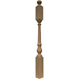 Osborne Wood Products, Inc. - OSNPCL - Carved Leaf Newel Post