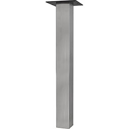 Osborne Wood Products, Inc. - OSDTLCSM28X5SS - 28"H x 5"W Columbia Square Metal Dining Table Leg, Stainless Steel