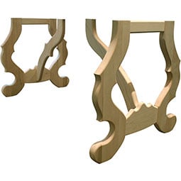 Osborne Wood Products, Inc. - OSTBKFS - French Scroll Table Base Kit