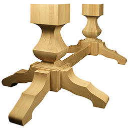 Osborne Wood Products, Inc. - OSDPKTEOW - Tall Extended Old World Double Pedestal Kit