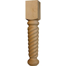 Osborne Wood Products, Inc. - OSDTLTRP - Tapered Rope Dining Table Leg