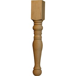 Osborne Wood Products, Inc. - OSCTLCOL - Colonial Coffee Table Leg