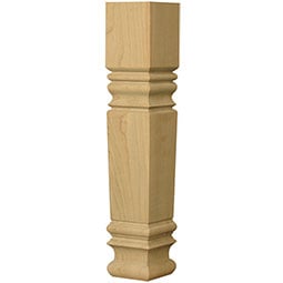 Osborne Wood Products, Inc. - OSCTLSQFRM - Square Farm Coffee Table Leg