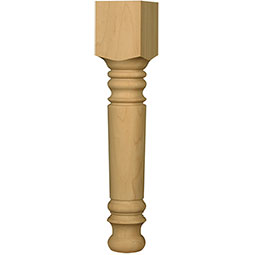 Osborne Wood Products, Inc. - OSCTLHSKYFRM - Husky Farm Coffee Table Leg
