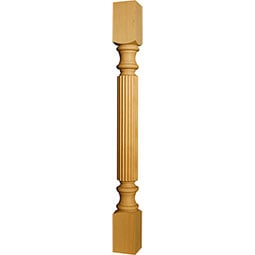 Osborne Wood Products, Inc. - OSILNRWREED - Narrow Reeded Island Leg