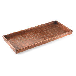 Good Directions - GD100VB - Circles Multi-Purpose Boot Tray for Boots, Shoes, Plants, Pet Bowls, and More, Copper Finish