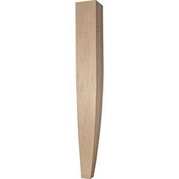 Osborne Wood Products, Inc. - OSDTL2SCT - Two Sided Curved Tapered Dining Table Leg