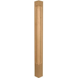 Osborne Wood Products, Inc. - OSCPTRAD23125X125RW - 2  5/16"H x 1 1/4"W Traditional Corner Post, Rubberwood