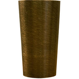 Osborne Wood Products, Inc. - OSLTFER29X3BRC - 29"H x 3"W Long Tapered Ferrule, Brushed Copper Finish