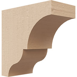 Ekena Millwork - CORURASHS0102 - Timberthane Faux Wood Corbel, Asheboro Style