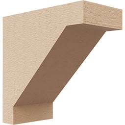 Ekena Millwork - CORURBURS0102 - Timberthane Faux Wood Corbel, Burlington Style