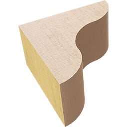 Ekena Millwork - CORURCARS0102 - Timberthane Faux Wood Corbel, Carmel Style