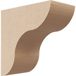 Ekena Millwork - CORURCARS0102 - Timberthane Faux Wood Corbel, Carmel Style