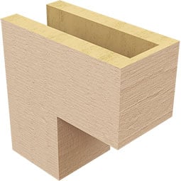 Ekena Millwork - CORURCHP - Timberthane Faux Wood Corbel, Chapel Hill Style