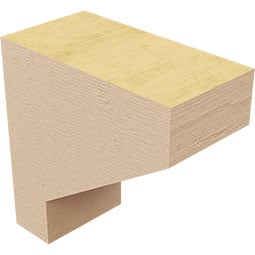 Ekena Millwork - CORURCLES0102 - Timberthane Faux Wood Corbel, Clemmons Style