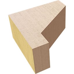 Ekena Millwork - CORURCLES0102 - Timberthane Faux Wood Corbel, Clemmons Style
